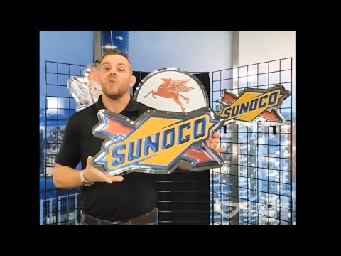 Sunoco Logo Metal Sign