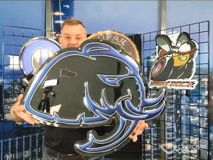 Hellephant Logo Metal Sign