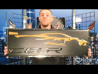 Corvette C8.R Gesture Metal Sign