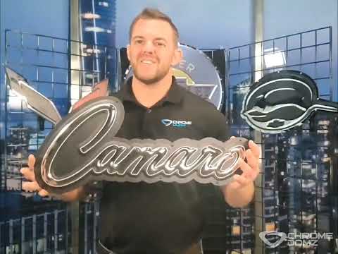 Camaro Script Metal Sign