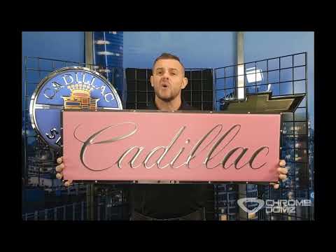 Cadillac Classic Script Metal Sign