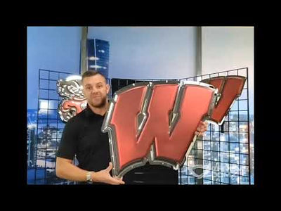 Wisconsin - Motion W Metal Sign