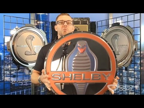 Classic Shelby Cobra Badge Metal Sign