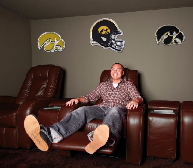 buy iowa hawkeye football or helmet local Iowa Hawkeye Helmet Metal Sign – Chrome Domz
