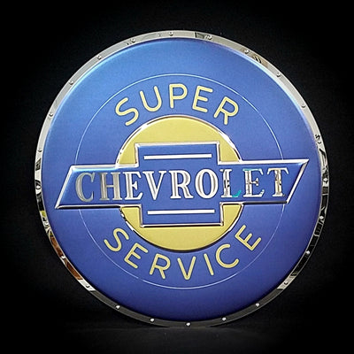 embossed mirror polished stainless steel sign Chevrolet serviceembossed mirror polished stainless steel sign garage décor Chevrolet Service